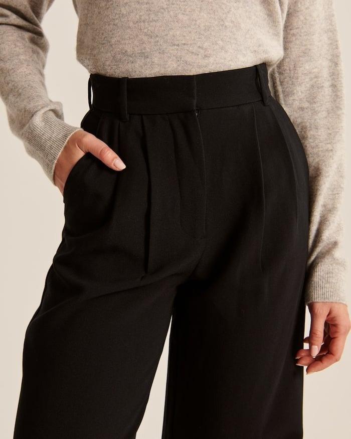 Icy Tailored Lichtgewicht Broek met Wijde Pijpen