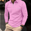 Poloshirt Heren Lange Mouwen met Rits - Stijlvol en Comfortabel
