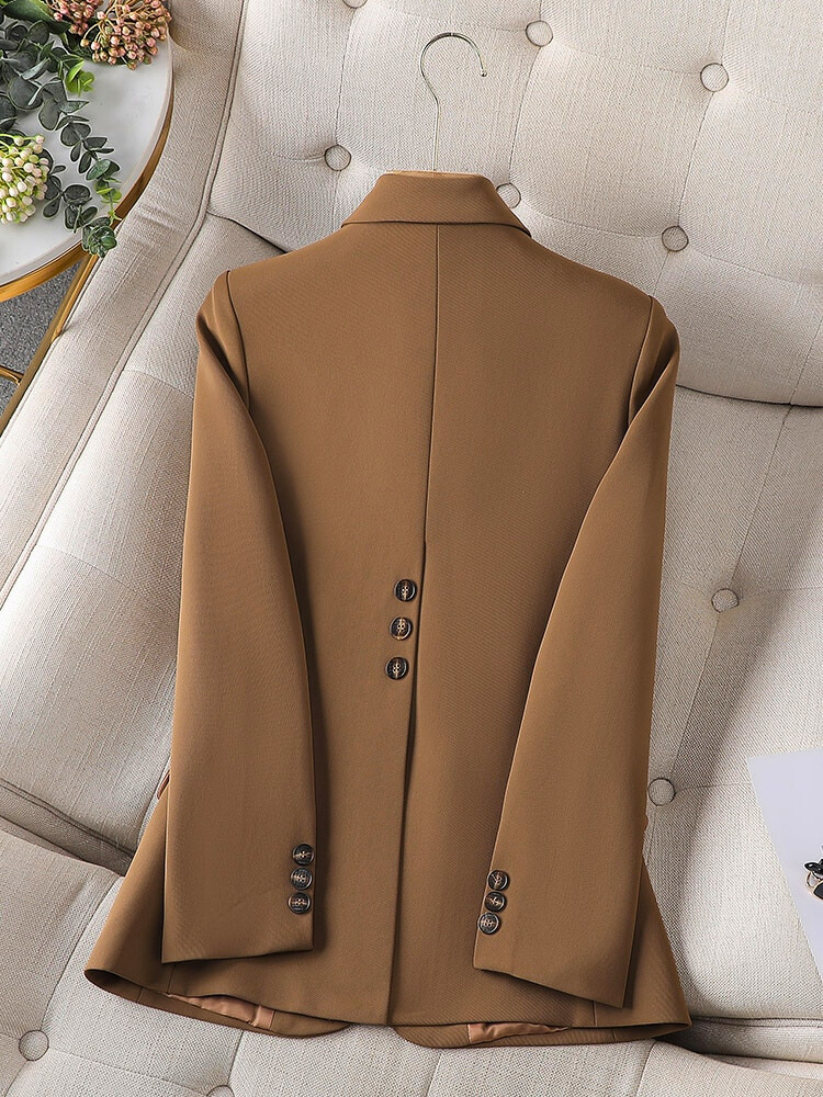Elegante Getailleerde Dames Blazer met Enkele Knoopsluiting – Zakelijk en Formeel
