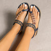 Orthopedische Dames Sandalen met Kralen en Verstelbare Bandjes