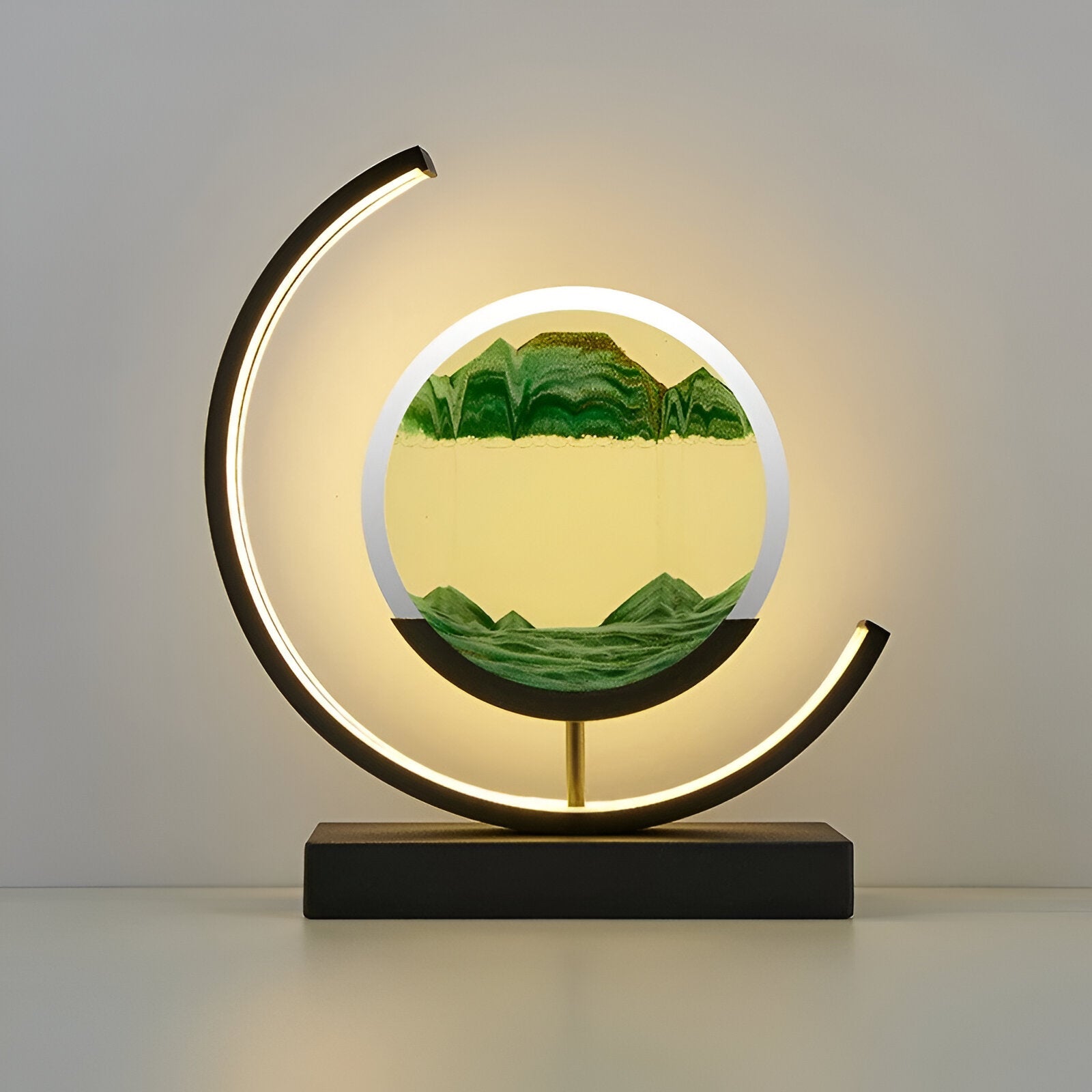 LED Zandloperlamp – Moderne Decoratieve Tafellamp met Zandkunst
