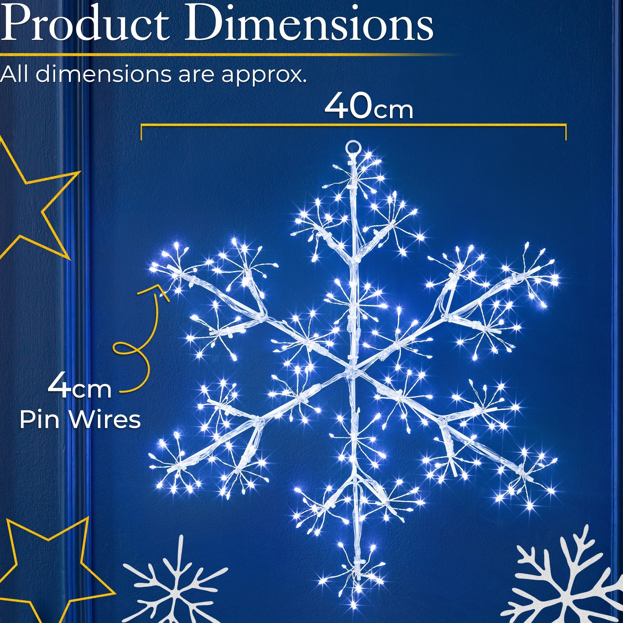 LED Sneeuwvlok Lichtdecoratie – Warme Kerstsfeer voor Binnen