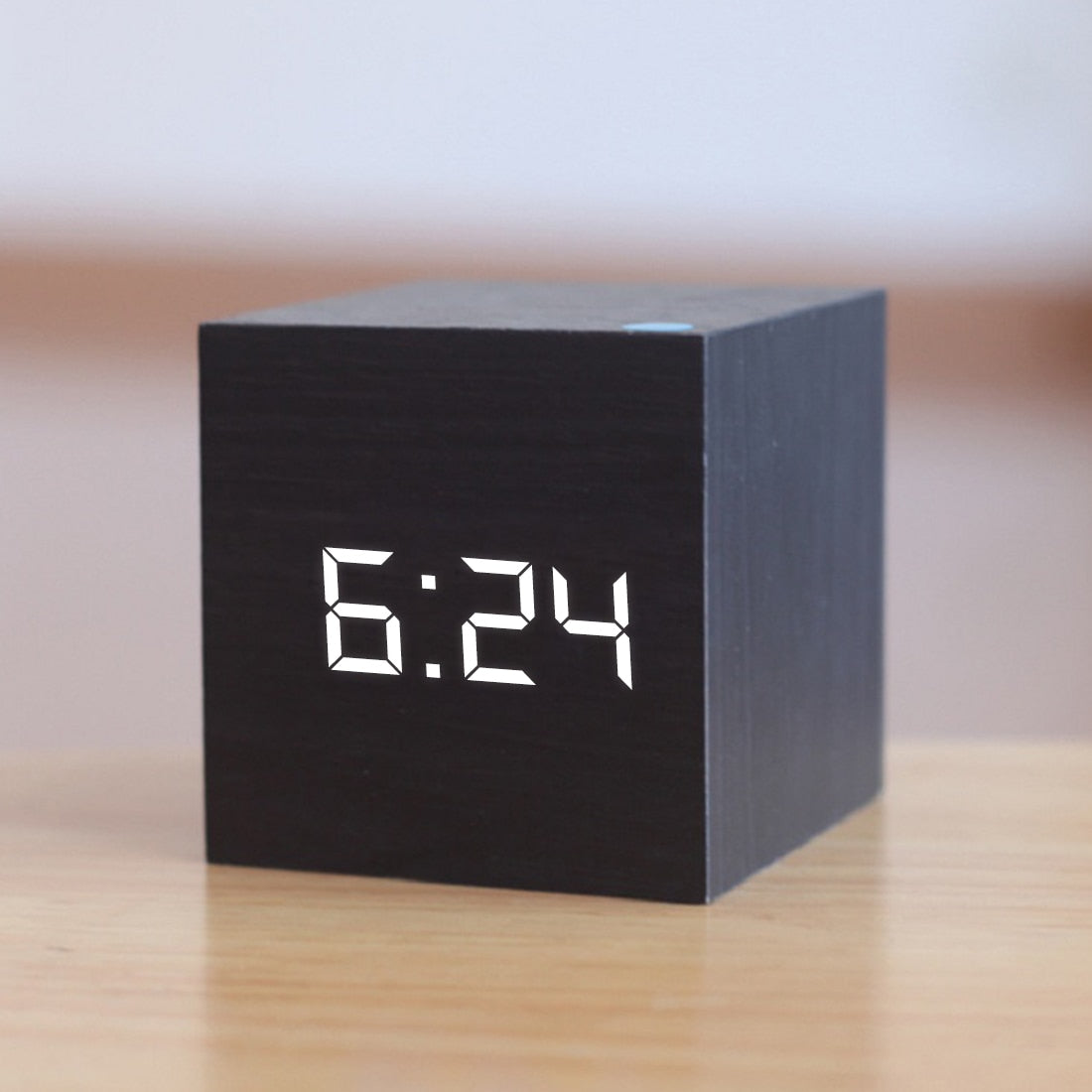 Digitale LED Wekker – Vierkant Display met Tijd, Datum & Temperatuur