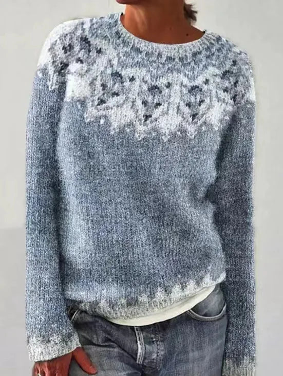 Retro Sweater met Comfortabele Pasvorm en Stijlvol Design