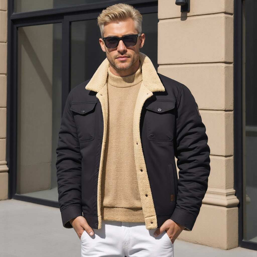 Vintage Bomberjack Heren - Iconische Stijl en Winterwarmte