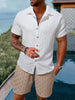 Herenset Zomer Overhemd en Shorts Casual Look