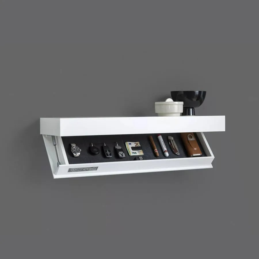 Moderne Wandplank met Verborgen Opbergruimte & Strak Design