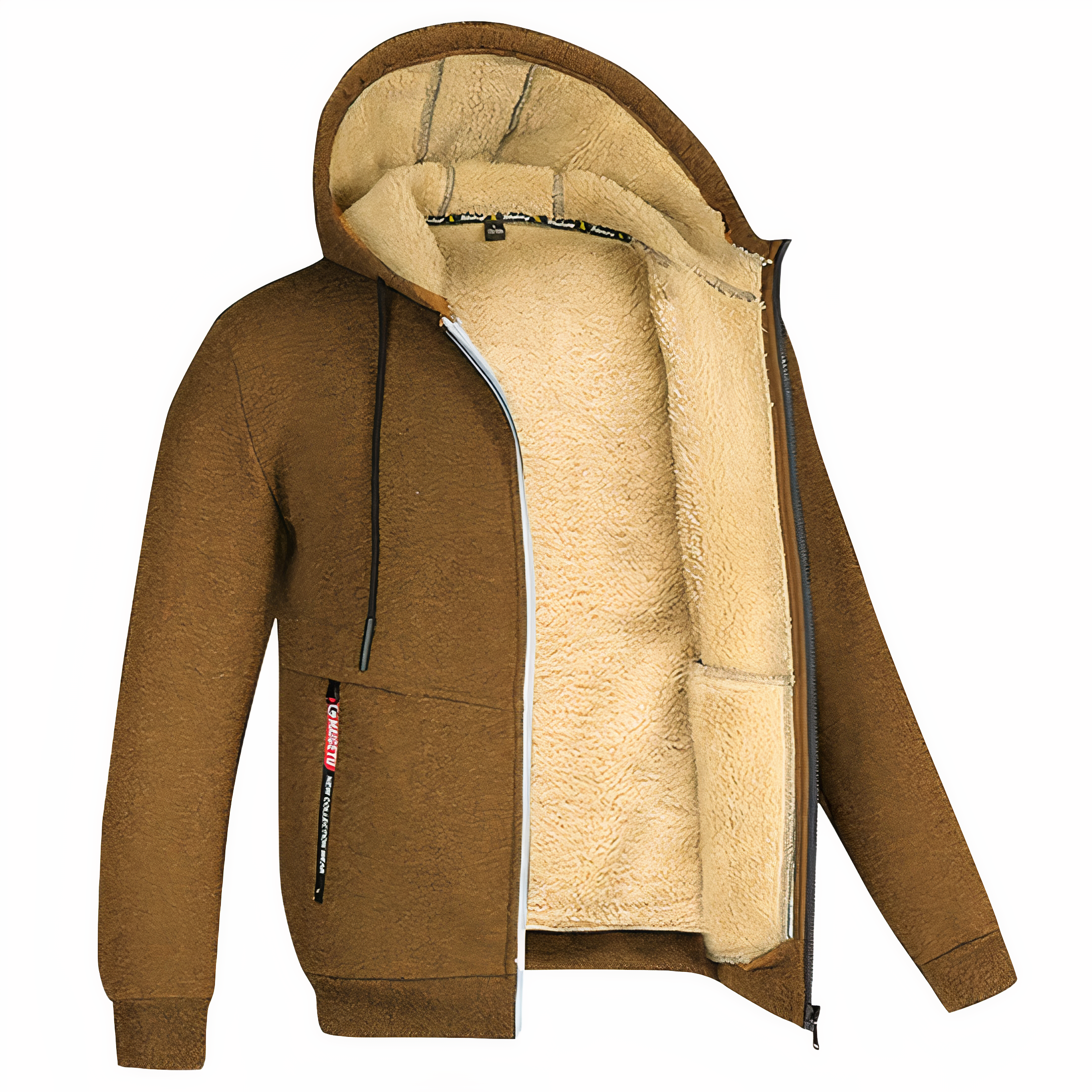 Unisex Winterjas met Capuchon – Warm, Fleece Gevoerd en Stijlvol