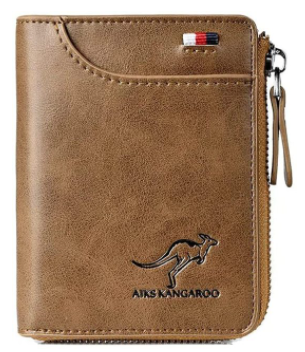 Compacte Herenportemonnee met Rits – Slim & Ruim Ontwerp