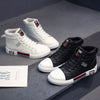 Moderne Hoge Herensneaker Herfst Winter Comfort met Veters - Zwart/Wit