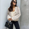Dames Teddy Jas van Warme Sherpa Fleece met Knopen – Zacht en Comfortabel