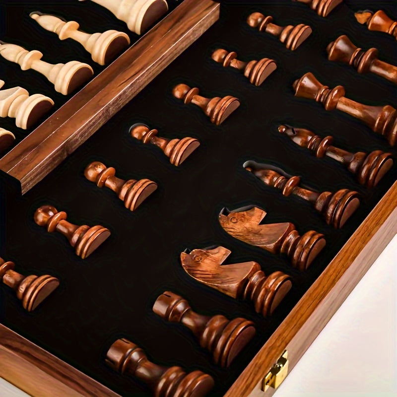 Klassieke Houten Schaakset – Inclusief Bord & Schaakstukken