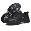 Heren Outdoor Sneakers – Duurzaam Leer & Ademend Mesh met Gripzool