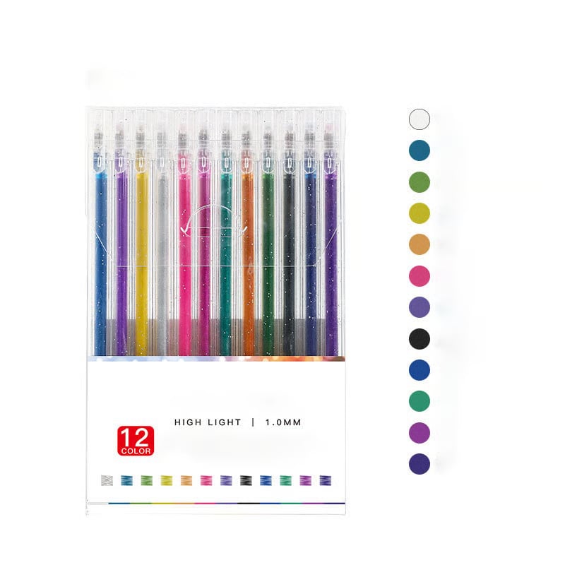 Kleurstiften Set met Glanseffect voor Tekenen & Handlettering