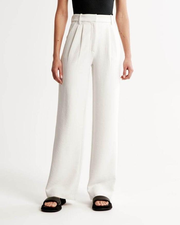 Icy Tailored Lichtgewicht Broek met Wijde Pijpen