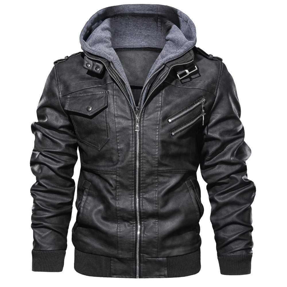 Bikerjack met Capuchon voor Heren - Stoer en Comfortabel
