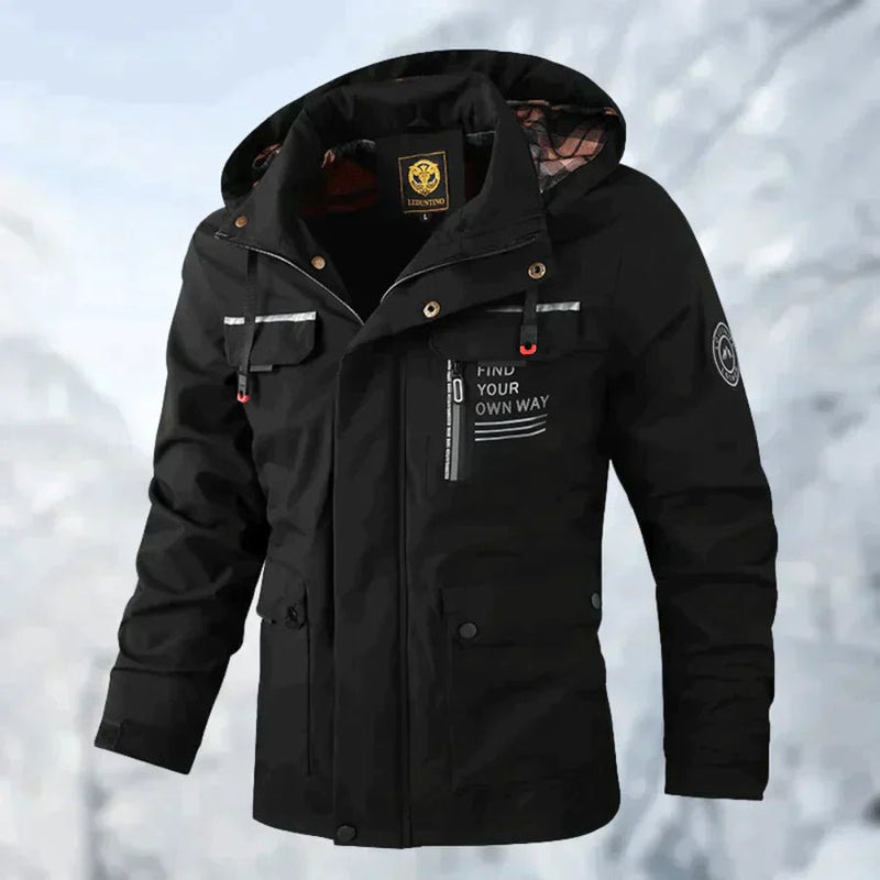 Warme winddichte outdoor winterjas – slijtvast en comfortabel