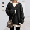 Oversized Gebreide Trui met Ronde Hals
