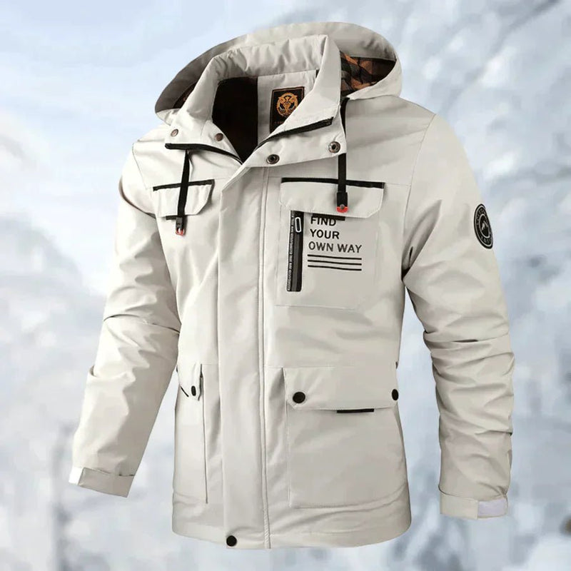Warme winddichte outdoor winterjas – slijtvast en comfortabel