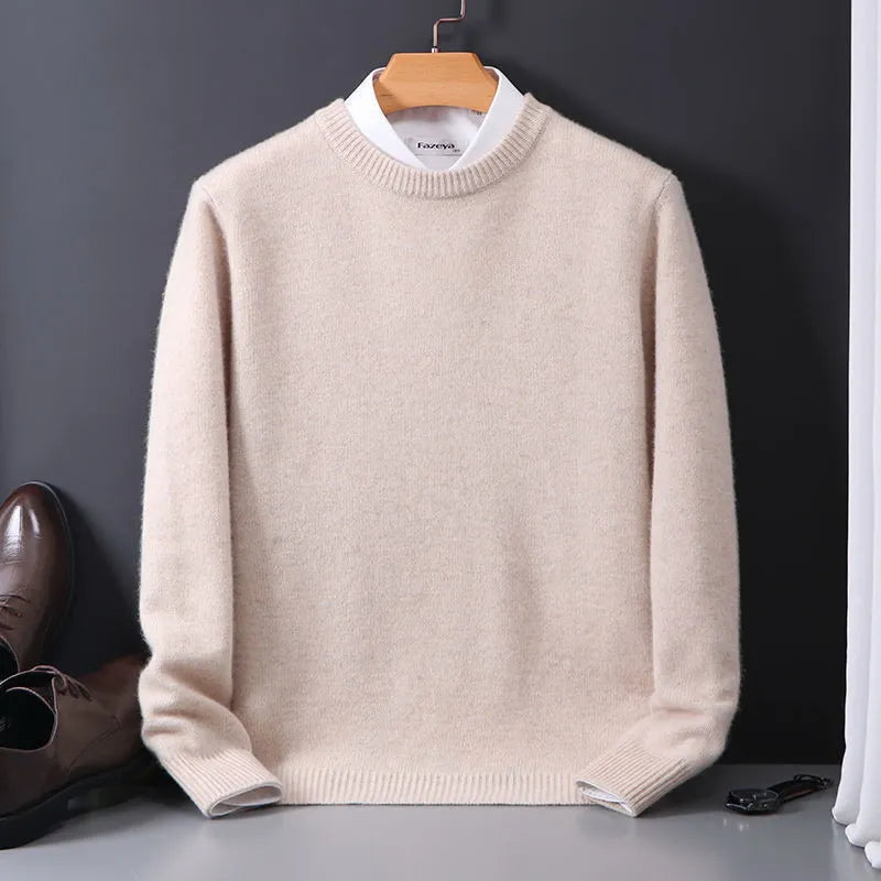 Stijlvolle Kasjmier Herenpullover voor Winterdagen