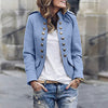 Getailleerde Damesblazer met Decoratieve Knoopsluiting – Stijlvol voor Casual en Kantoor