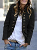 Getailleerde Damesblazer met Decoratieve Knoopsluiting – Stijlvol voor Casual en Kantoor