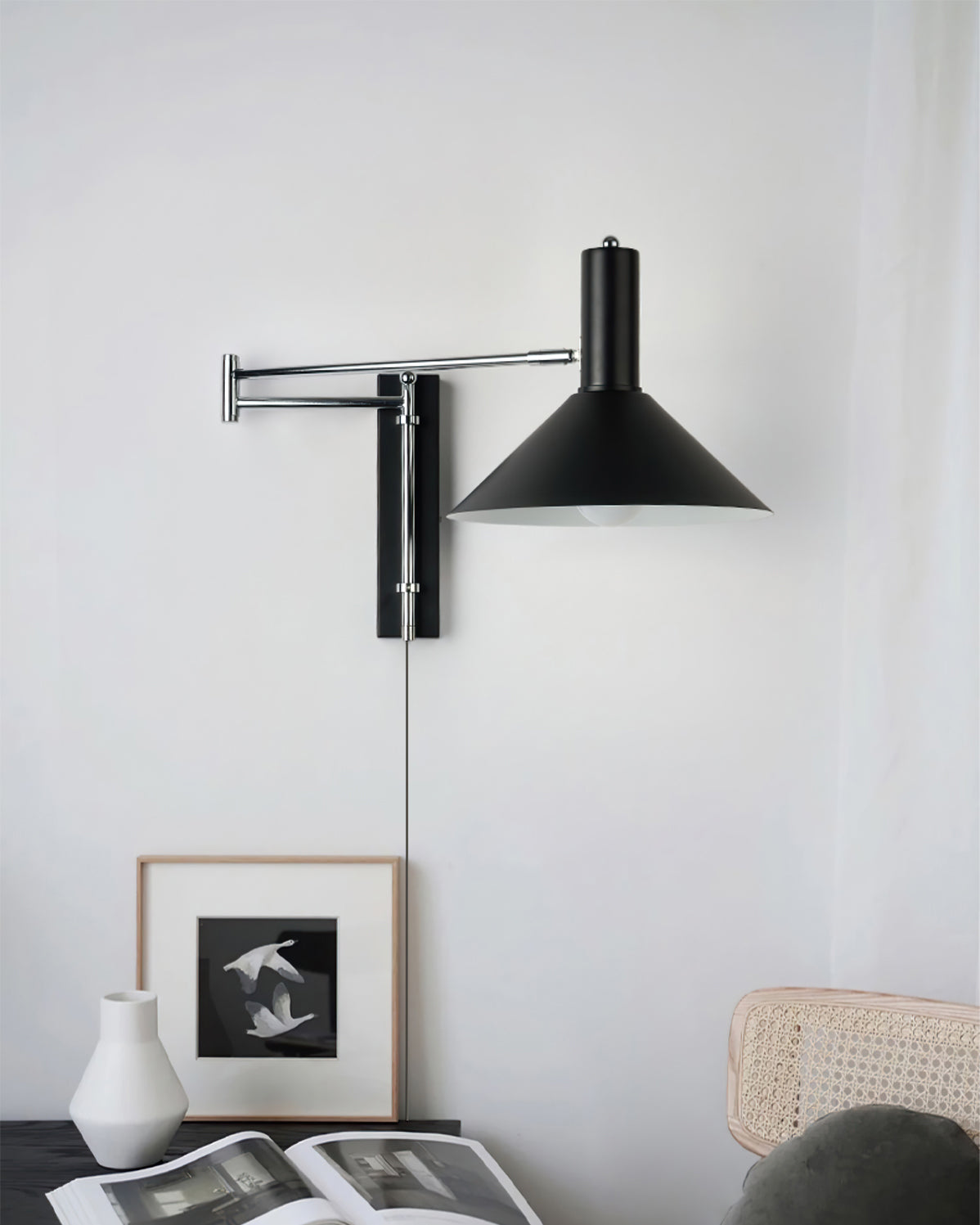 Verstelbare Minimalistische Wandlamp voor Slaapkamer en Woonkamer