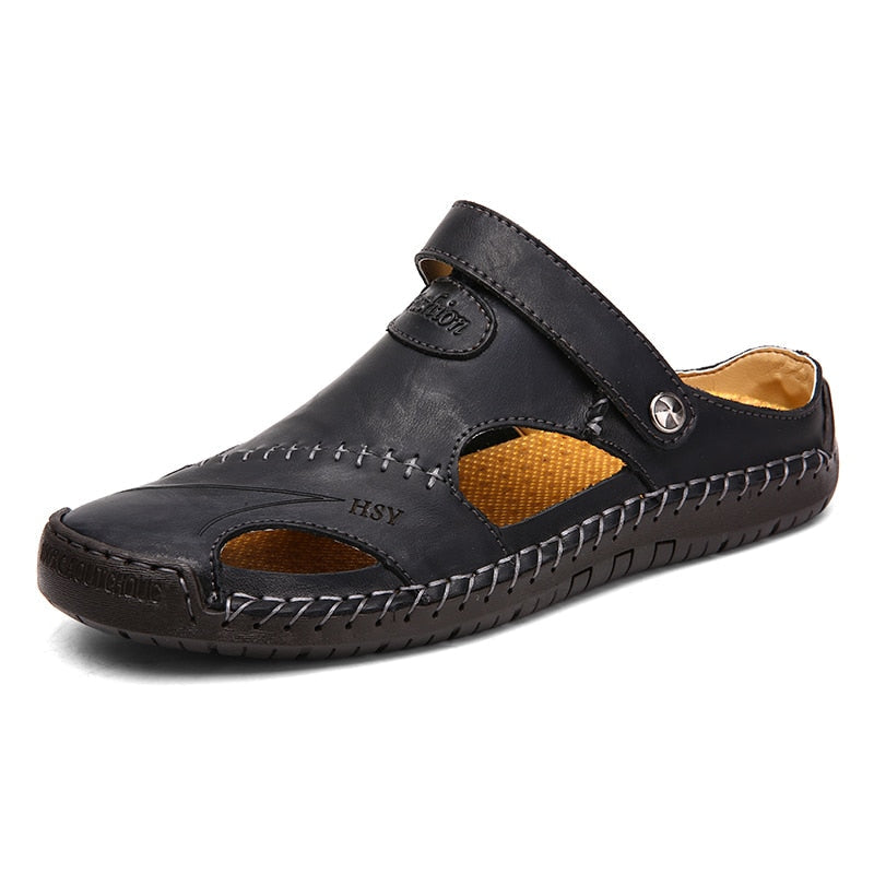 Heren Sandalen van Kunstleer met Elastische Band