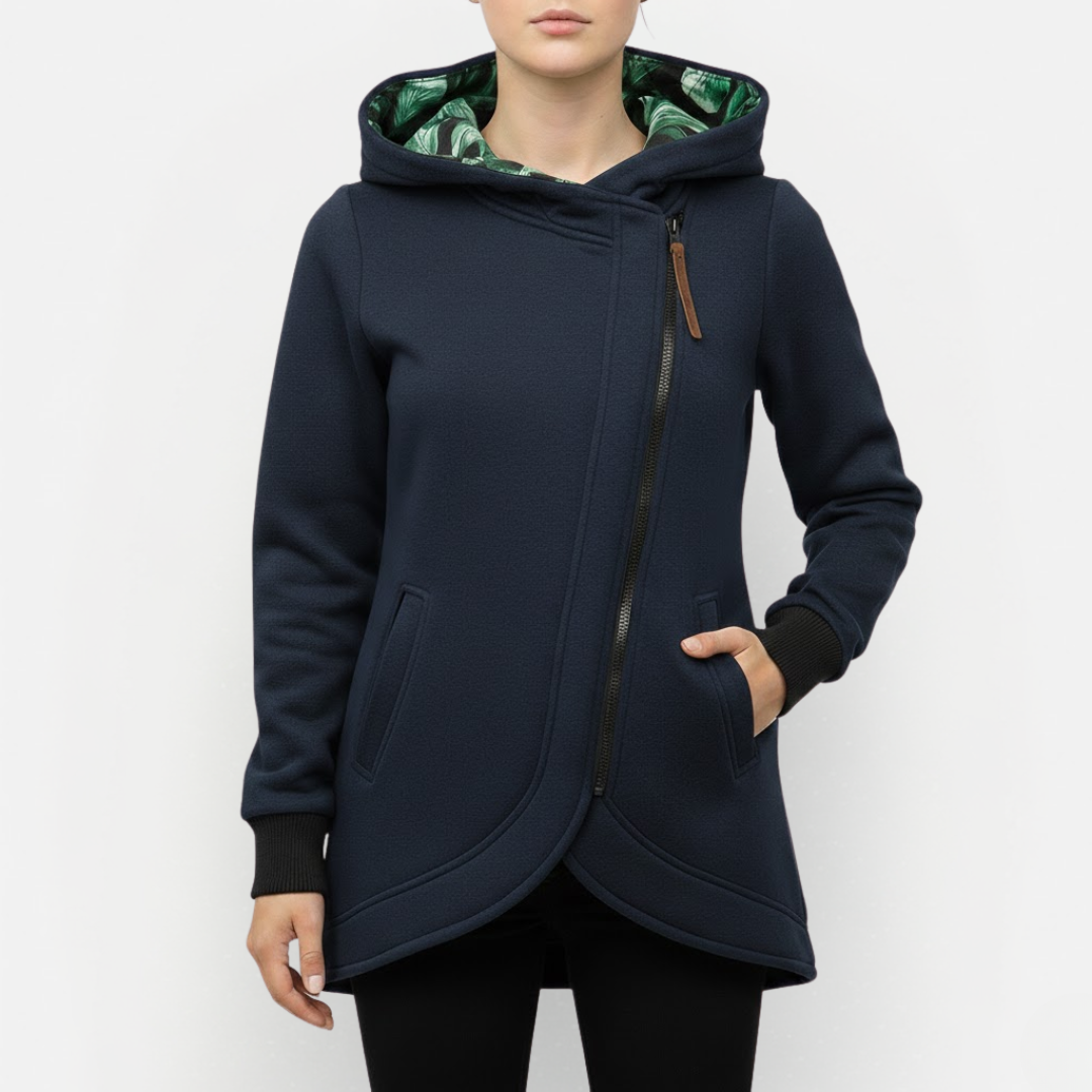 Dames Winterjas met Capuchon en Ritssluiting