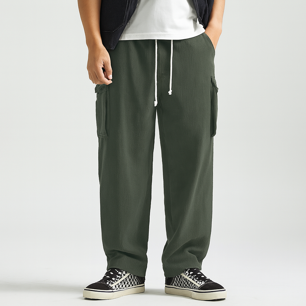 Heren Cargo Joggingbroek – Comfortabele Casual Broek met Zakken