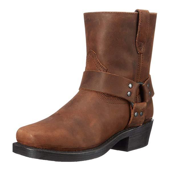 Leren Western Cowboylaarzen met Rits en Comfortzool