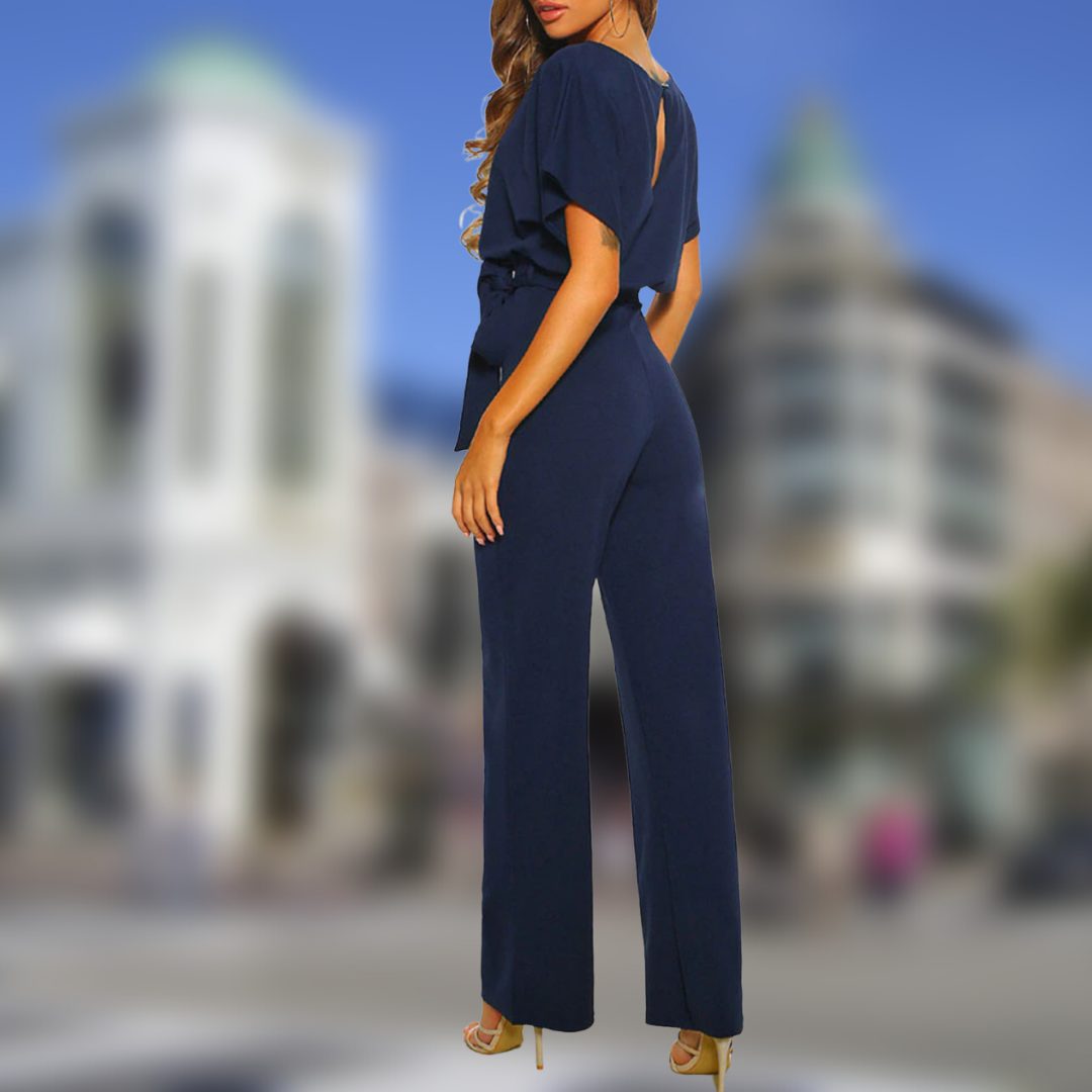 Elegante Jumpsuit met Riem | Stijlvolle Jumpsuit voor Werk en Feest