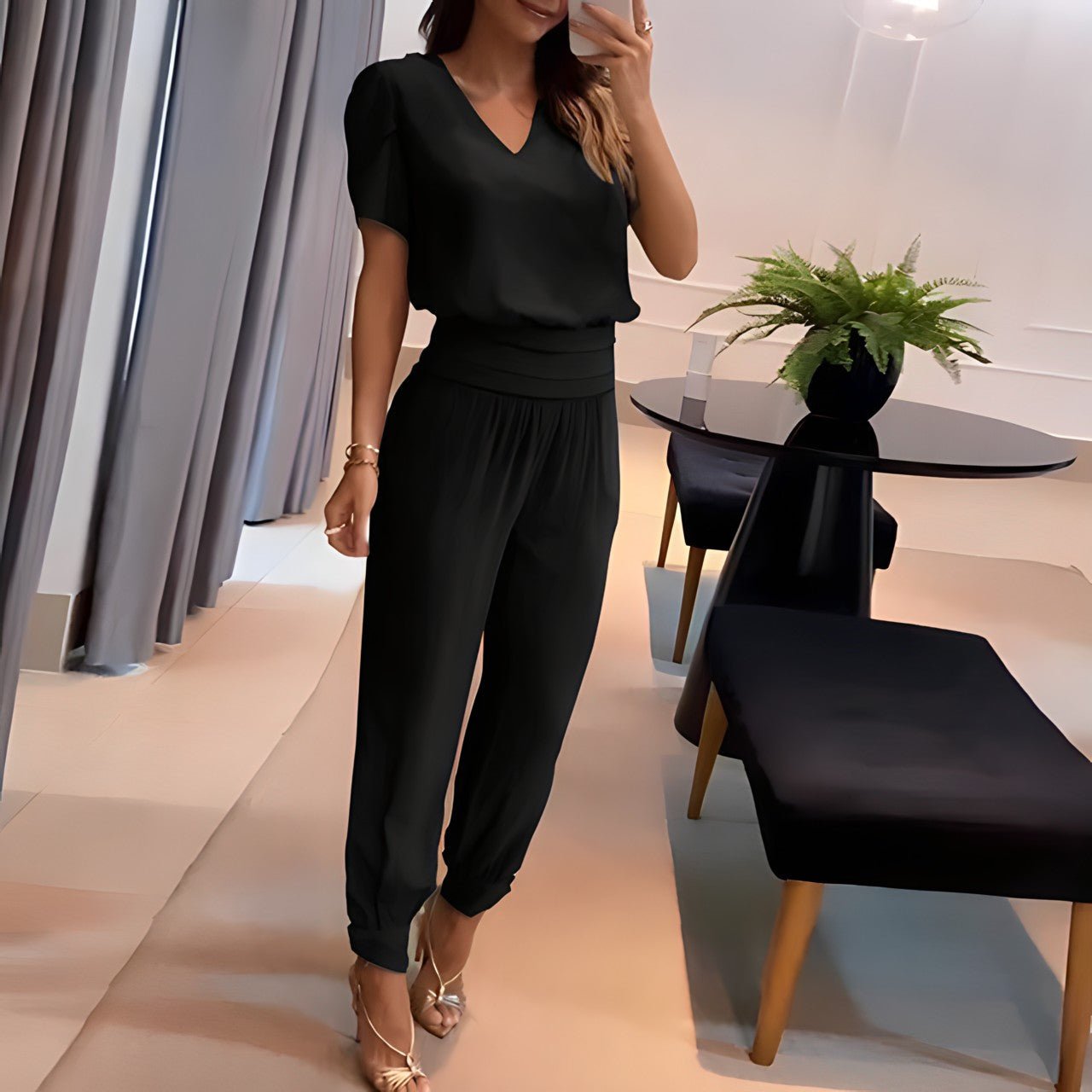 Blouse en Broek Set: Elegante Combinatie voor Dames