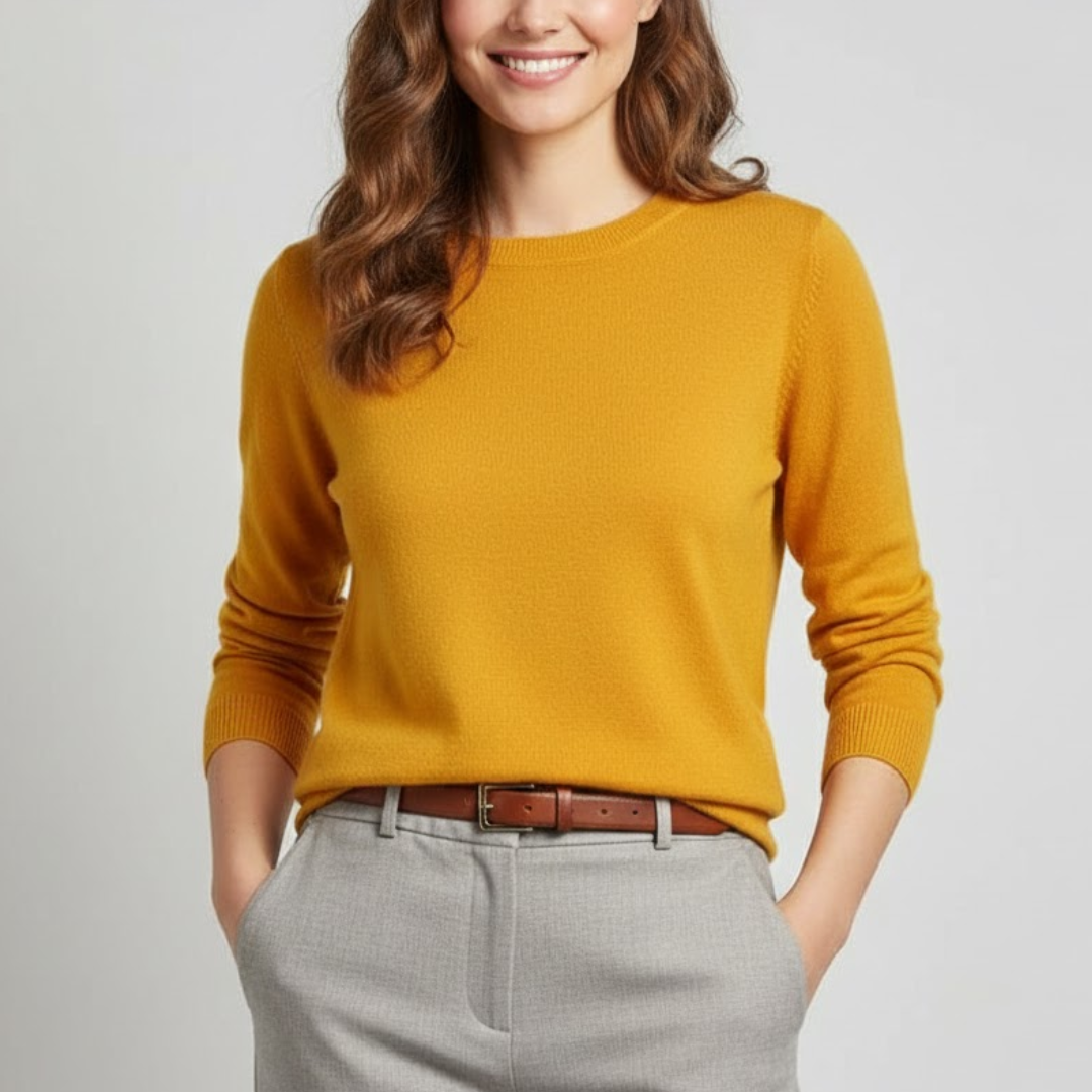 Dames Trui Ronde Hals – Wolmix & Tijdloos Design