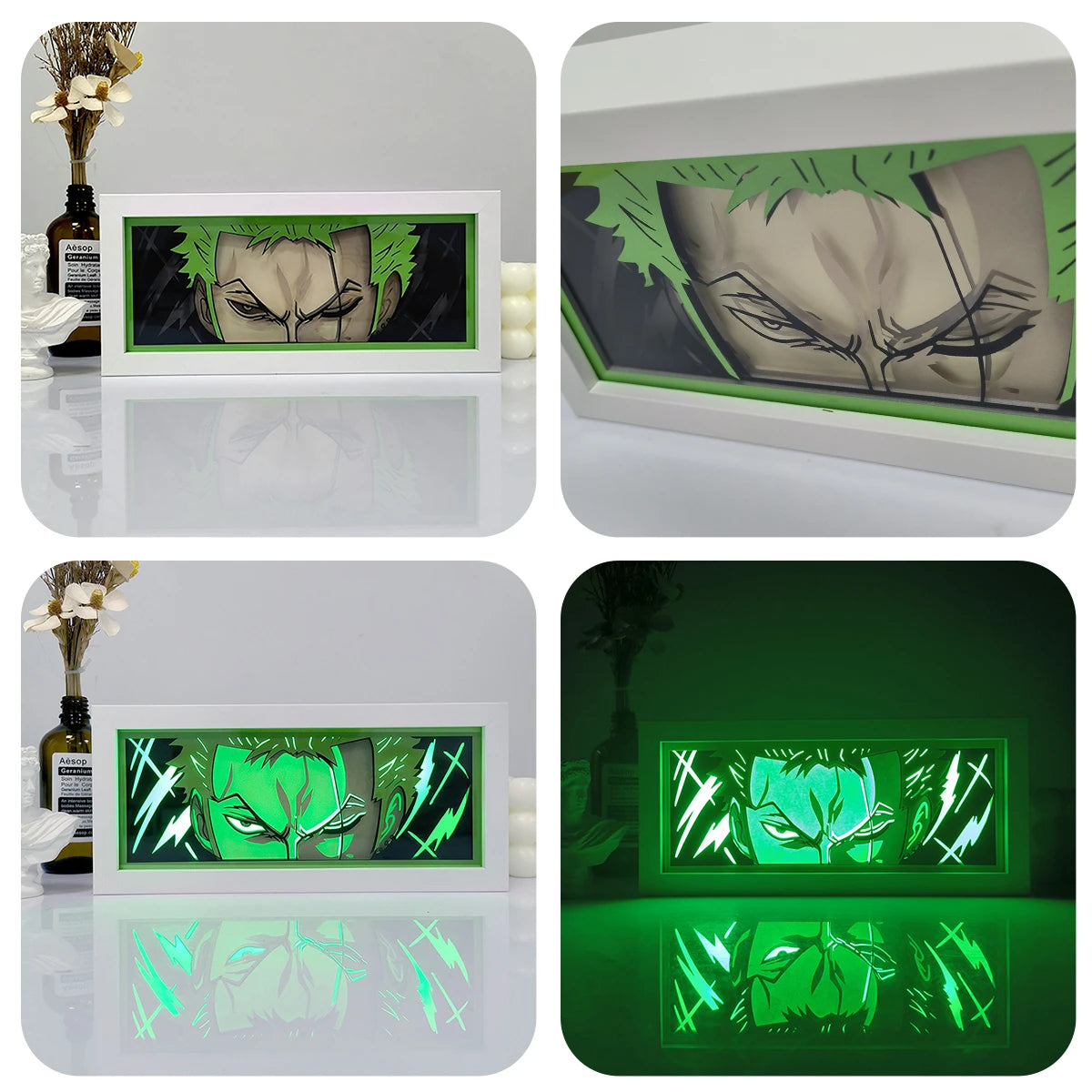 3D LED Nachtlampje met Afstandsbediening - One Piece Decoratie-mezamstore.nl