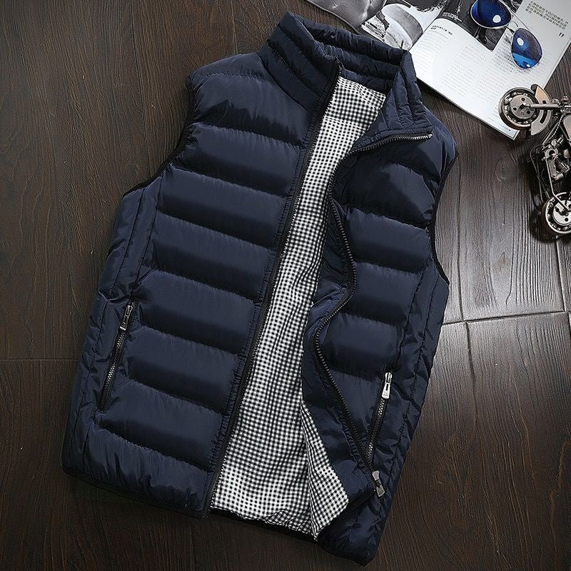 Heren Gewatteerde Bodywarmer – Licht & Comfortabel Mouwloos Vest