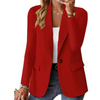 lassieke Getailleerde Dames Blazer met Één Knoop en Zakken