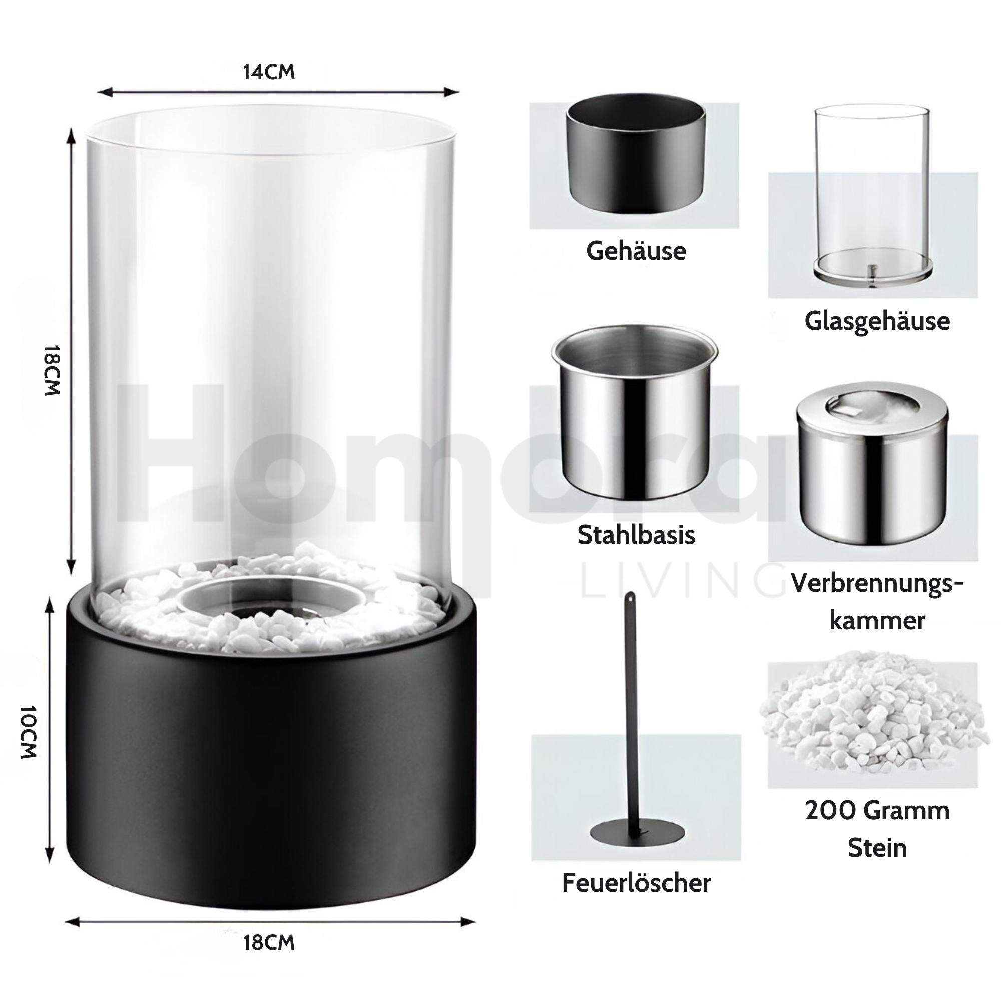 Tafelhaard – Stijlvolle Draagbare Sfeerverwarmer voor Binnen & Buiten