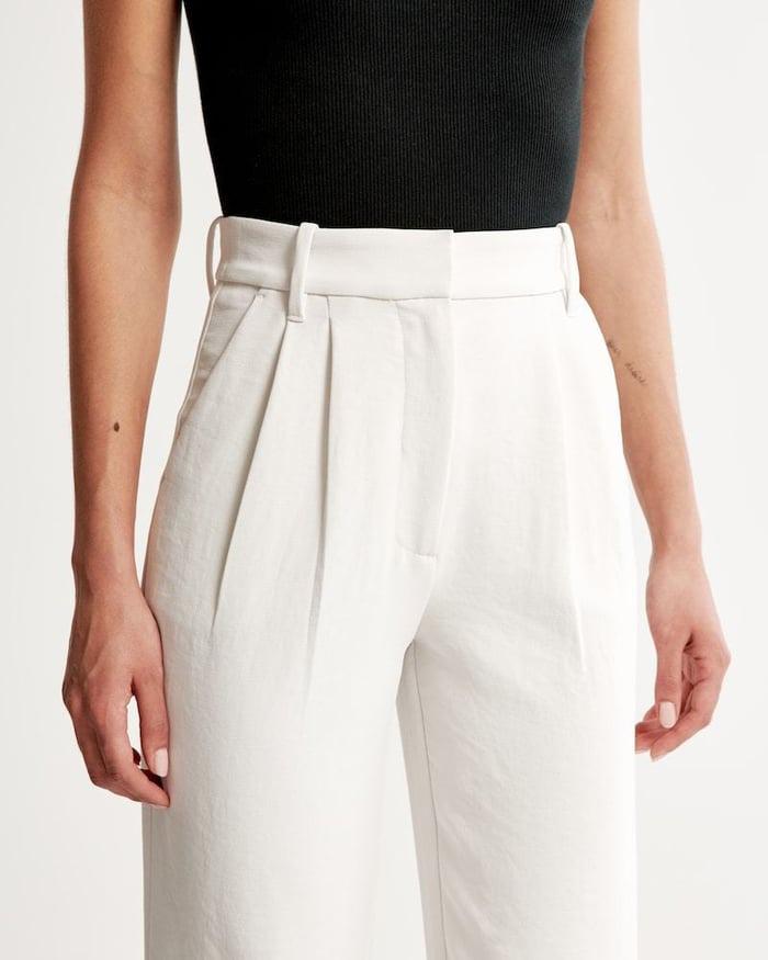 Icy Tailored Lichtgewicht Broek met Wijde Pijpen