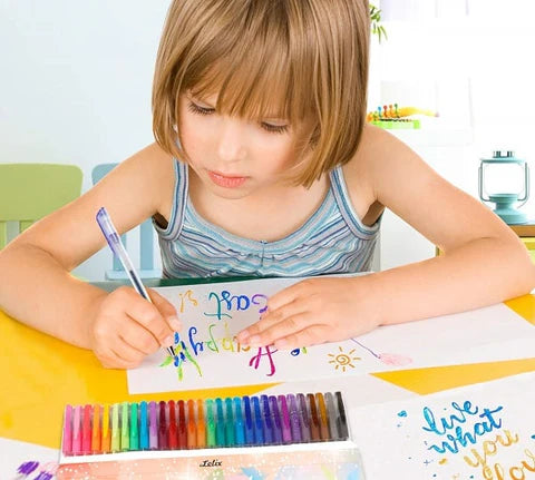 Kleurstiften Set met Glanseffect voor Tekenen & Handlettering