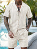 Herenset Zomer Overhemd en Short Ademend Comfortabel