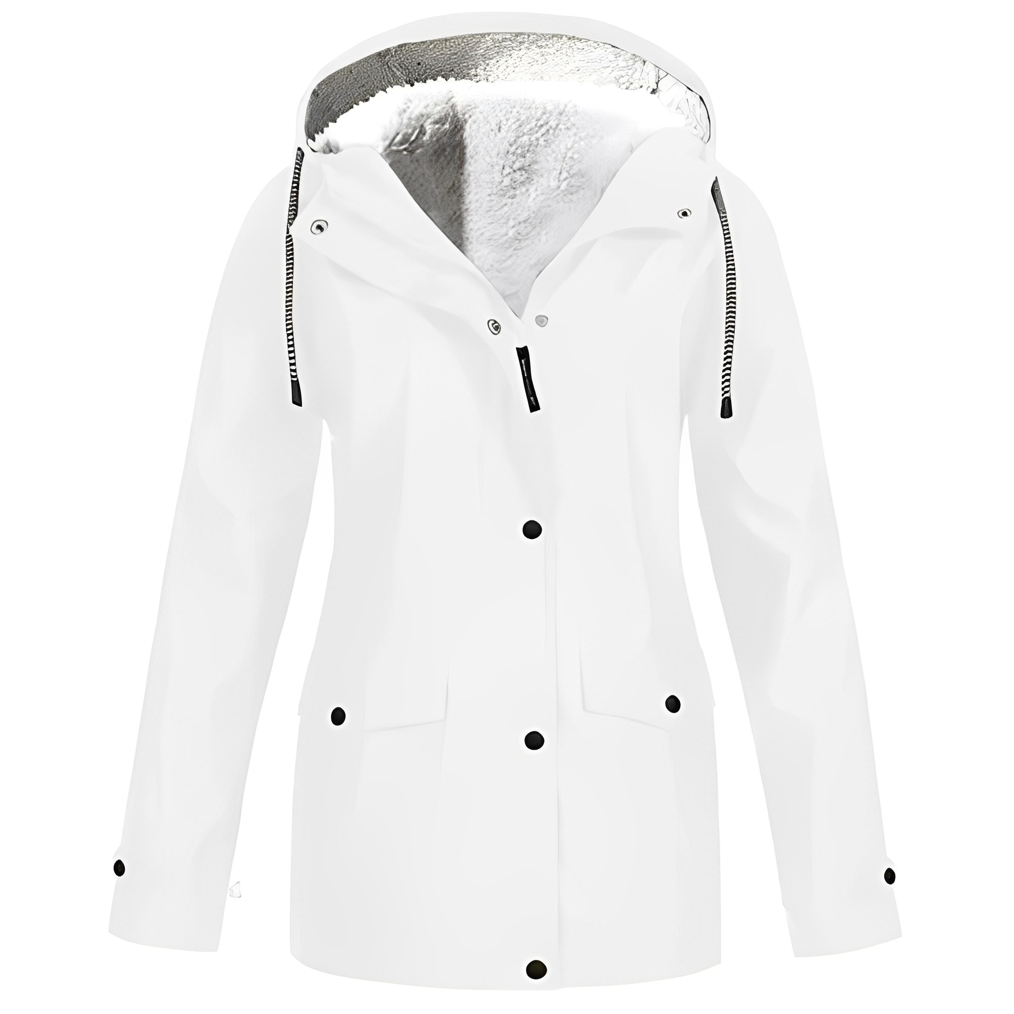 Fleece Gevoerde Regenjas voor Winterweer