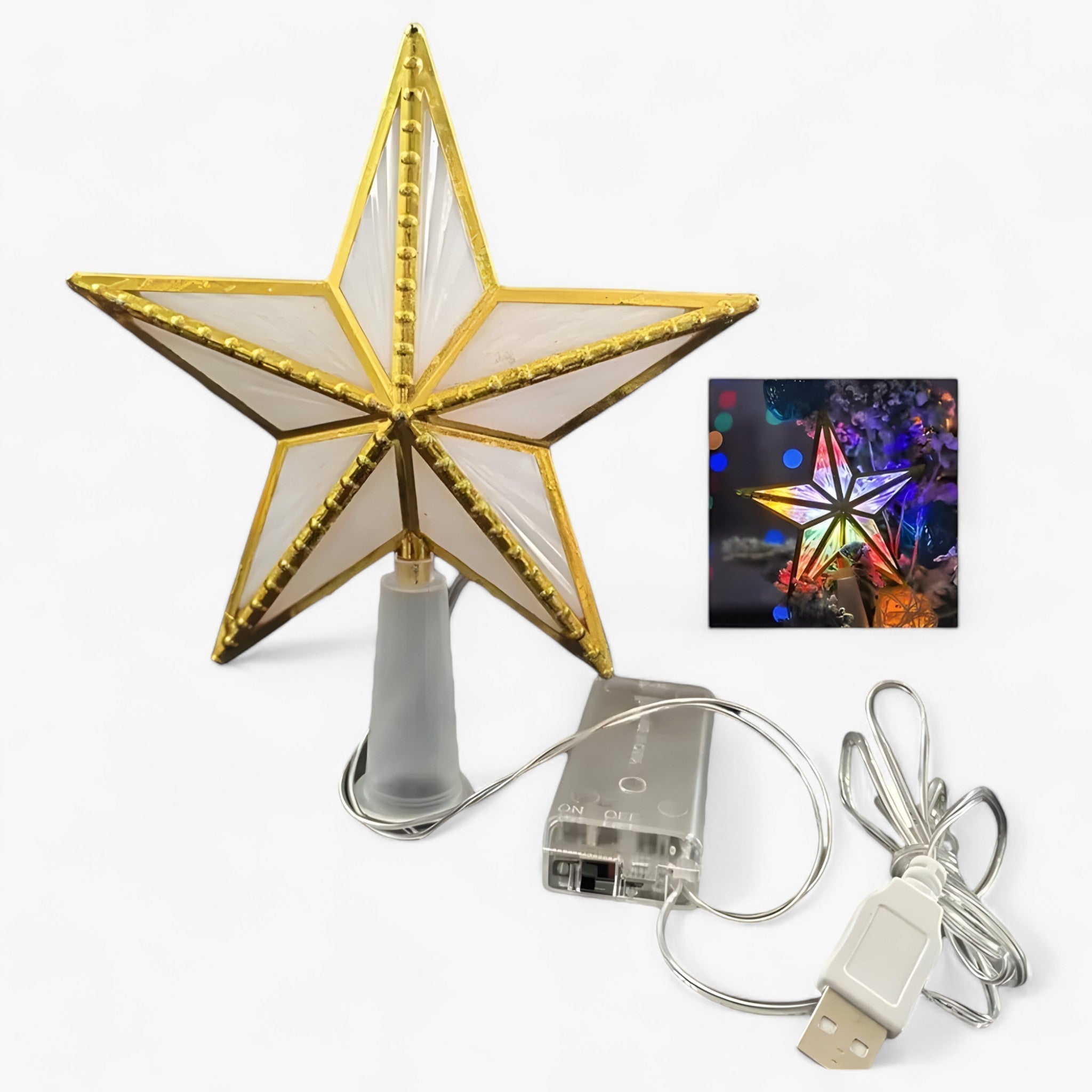 Verlichte Kerstboomster – Decoratieve LED Boomtopper voor Feestdagen