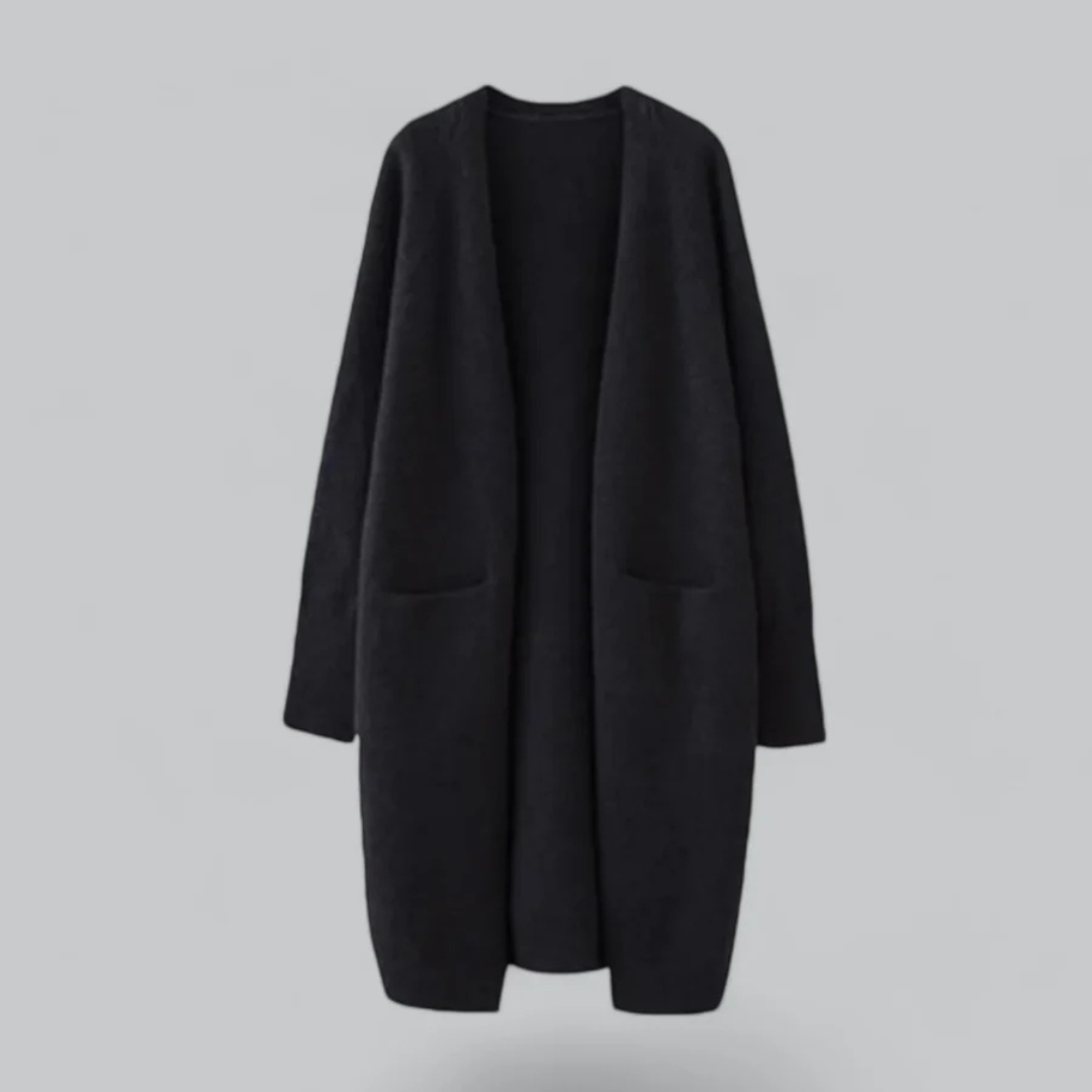 Lange Open Gebreide Damesvest | Comfortabel en Elegant