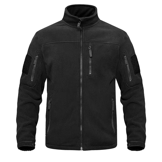 Heren Fleece Jas – Warme Softshell Outdoorjas met Rits