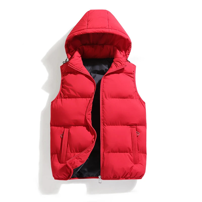 Gewatteerde Bodywarmer met Capuchon voor Heren
