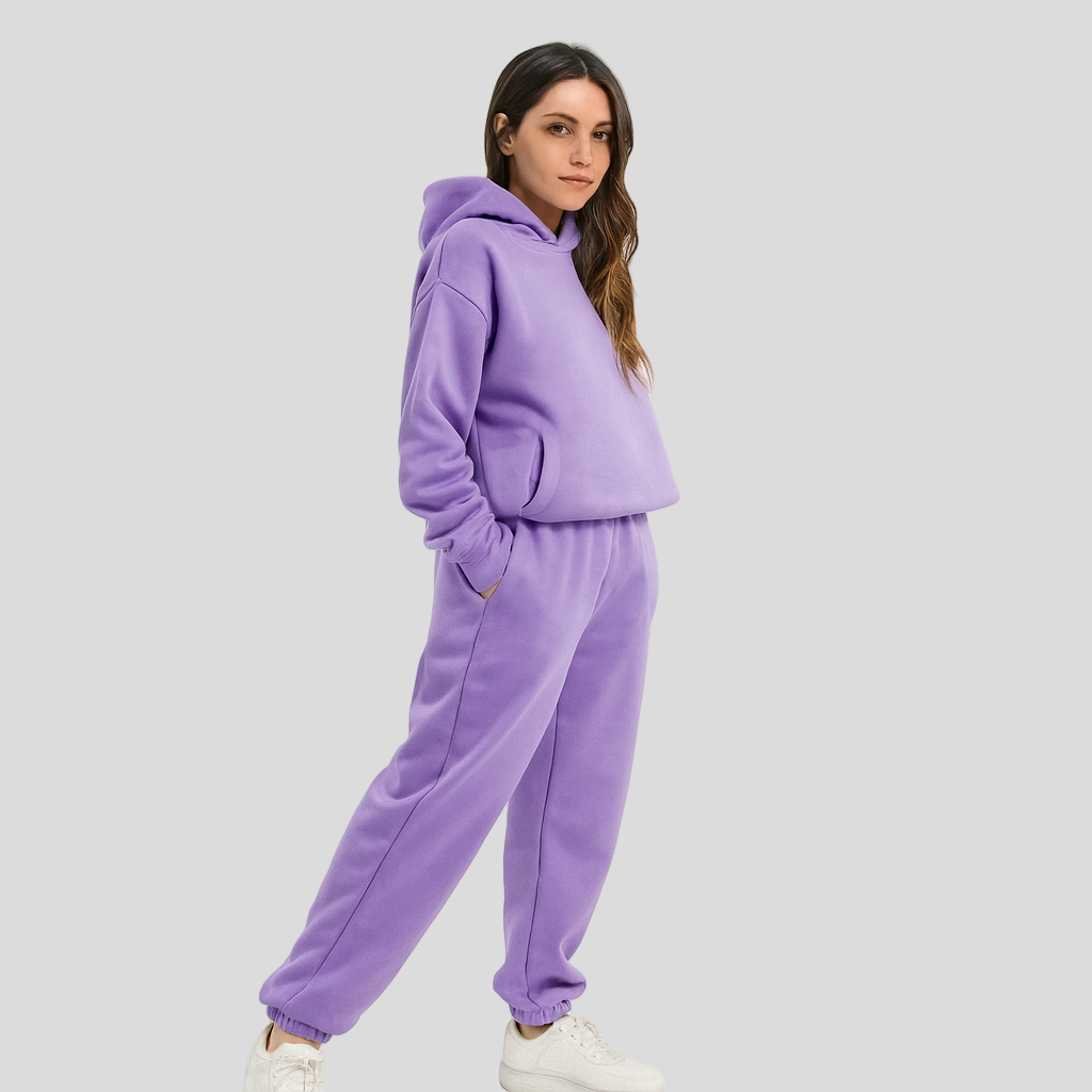 Dames Loungewear Set – Comfortabele Hoodie & Broek