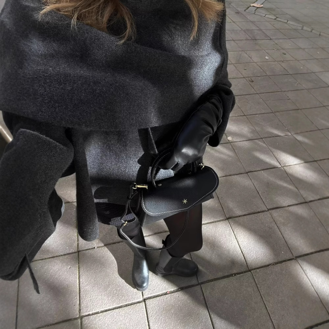 Stijlvolle Zachte Dames Cape Jas voor Elegantie