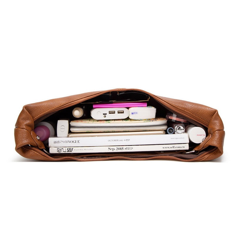 Ruime Dames Schoudertas met Stijlvolle Hobo-Look