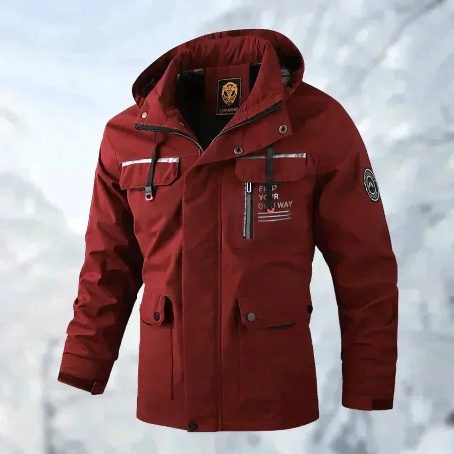Heren Winter Parka – Warme Jas met Capuchon en Meerdere Zakken